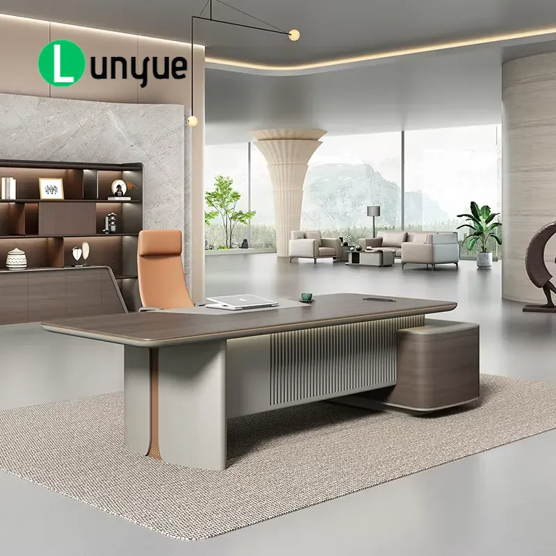 Office Tech Furniture - Luxury Modern L Shaped Executive Desk