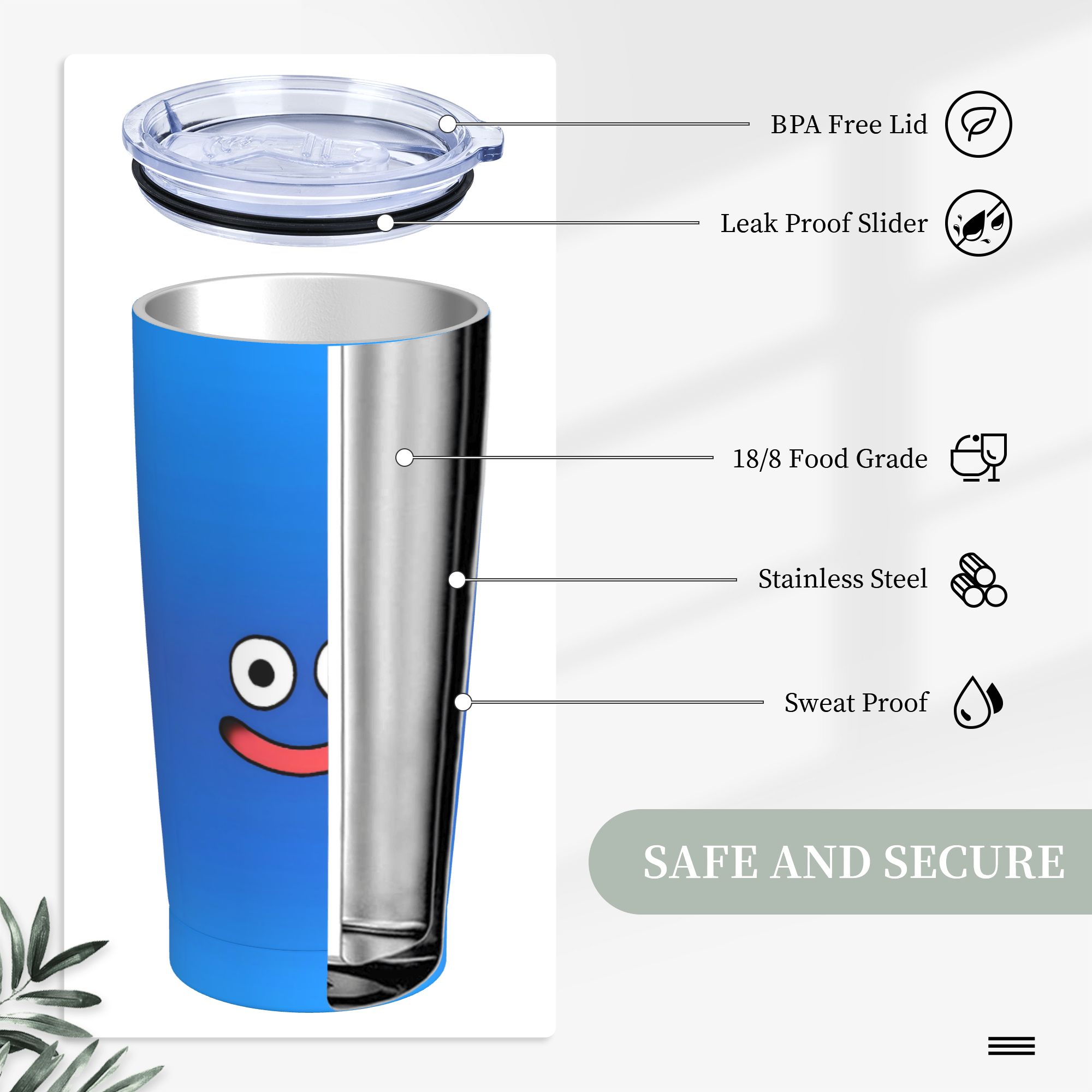 D-Dragon Quest Slime Stainless - Office Quest ulasan dan harga