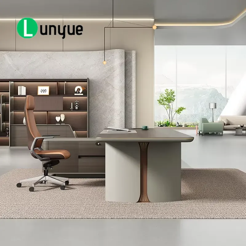 Luxury Modern L Shaped Executi - Office Tech Furniture ulasan dan harga