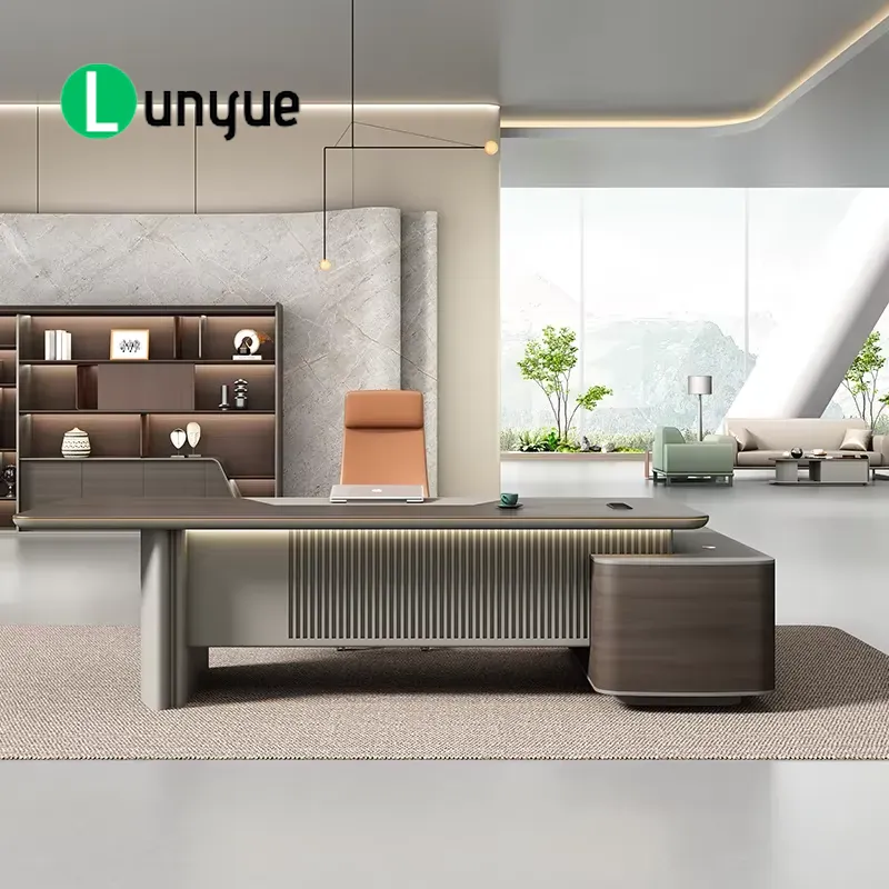 Luxury Modern L Shaped Executi - Office Tech Furniture ulasan dan harga
