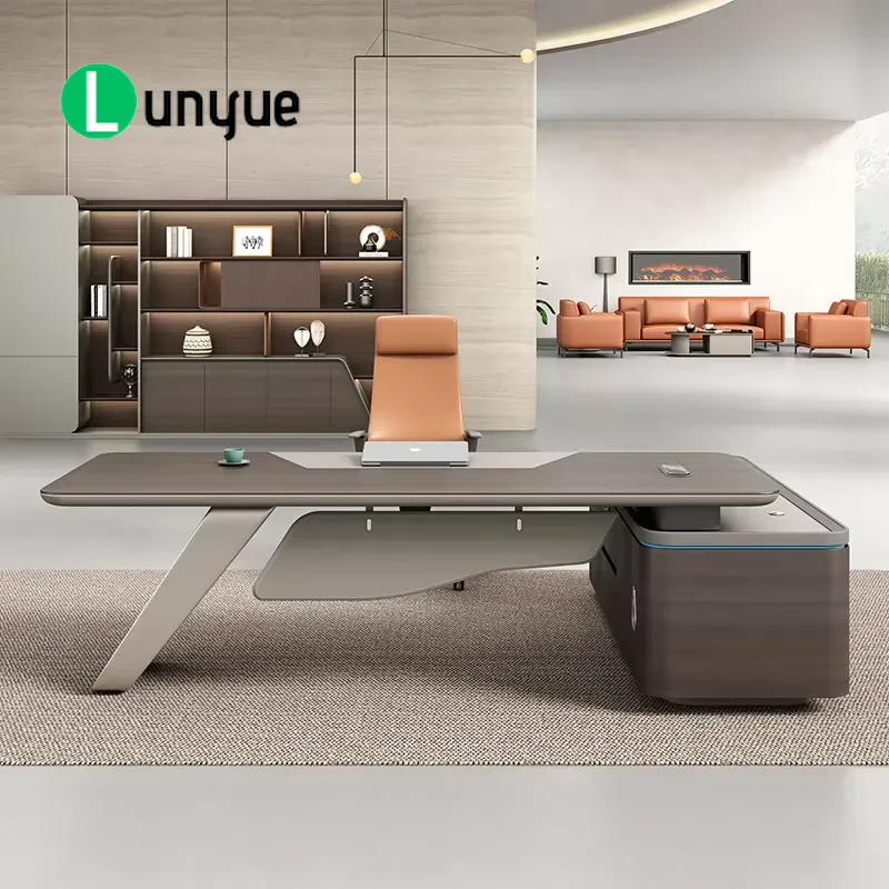 Luxury Modern L Shaped Executi - Office Tech Furniture ulasan dan harga