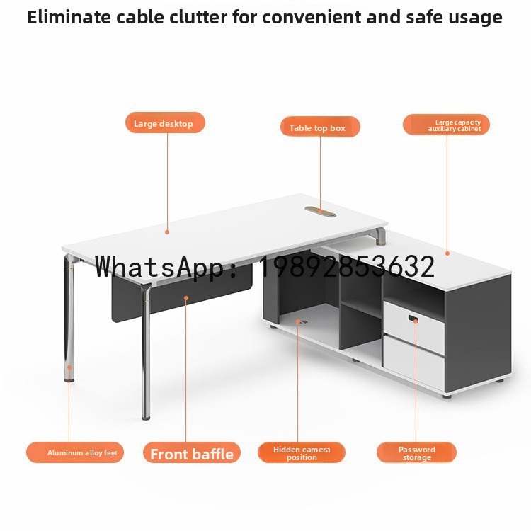 YFY Office Desk Simple Modern  - Office Tech Furniture ulasan dan harga