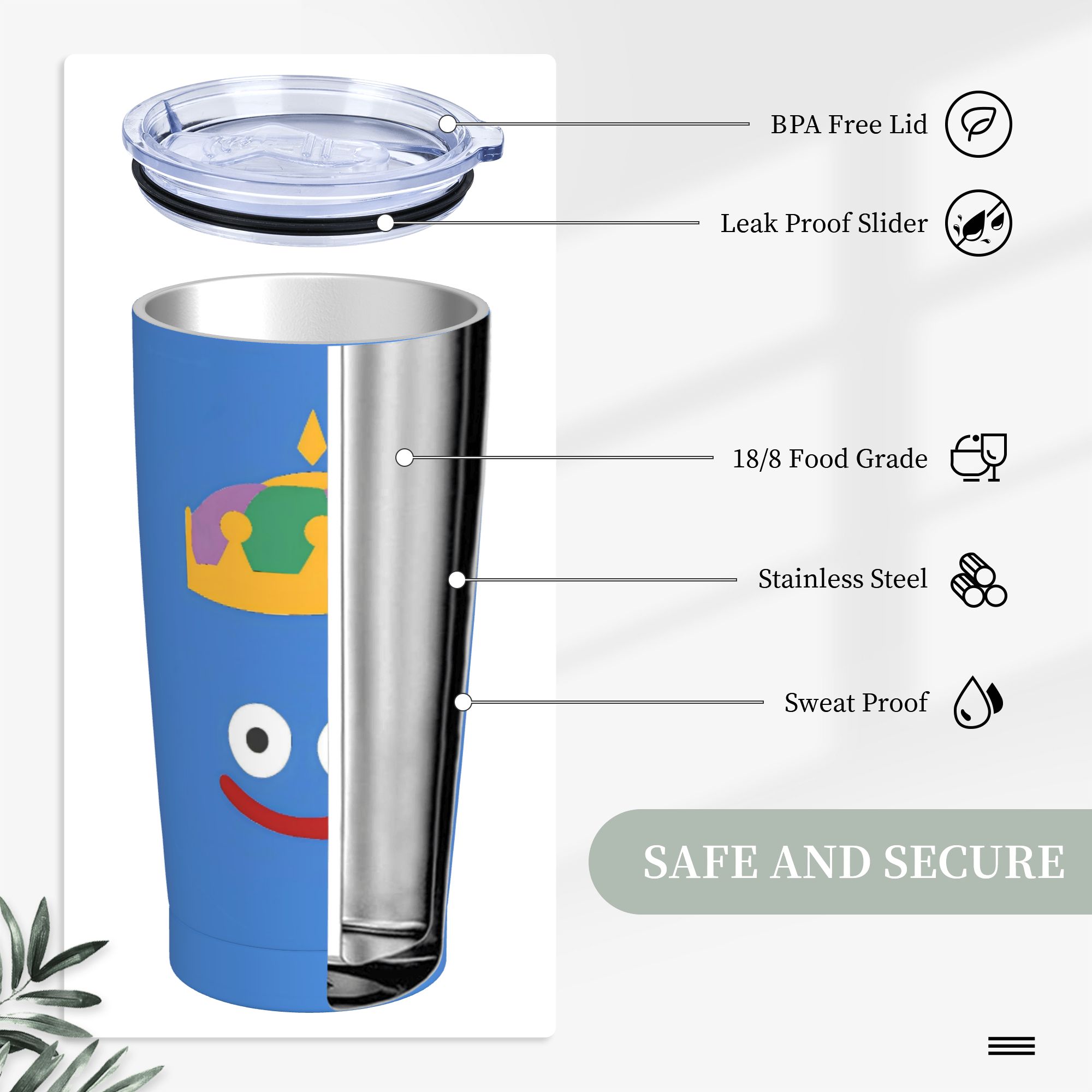 D-Dragon Quest Slime Stainless - Office Quest ulasan dan harga