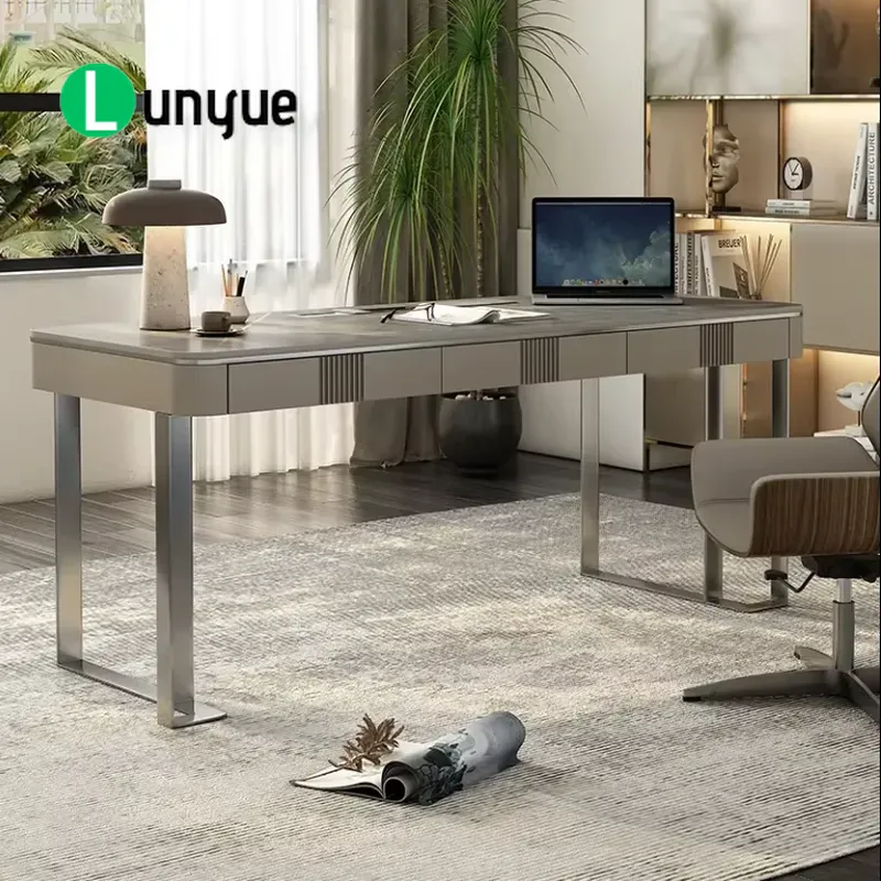 Modern L Shaped Executive Offi - Office Tech Furniture ulasan dan harga