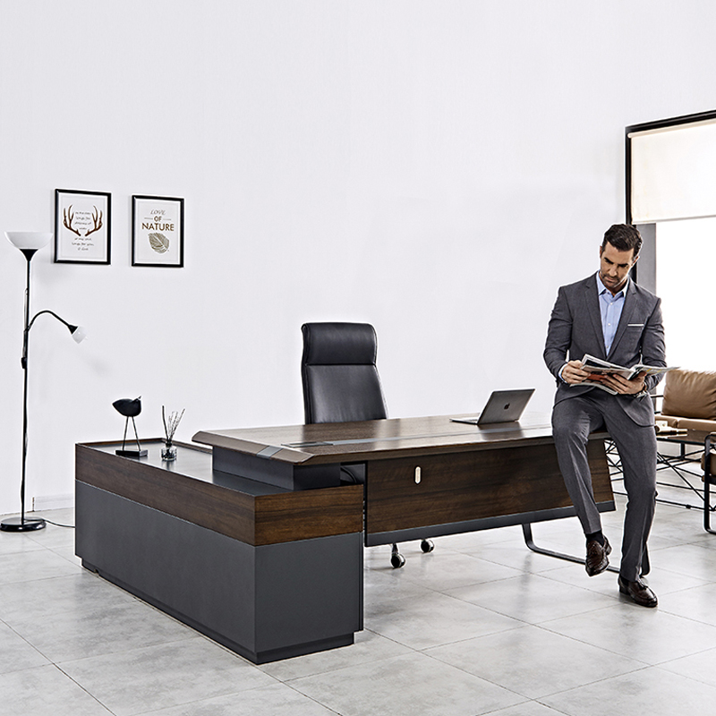 Modern Luxury Wooden Office De - Office Tech Furniture ulasan dan harga