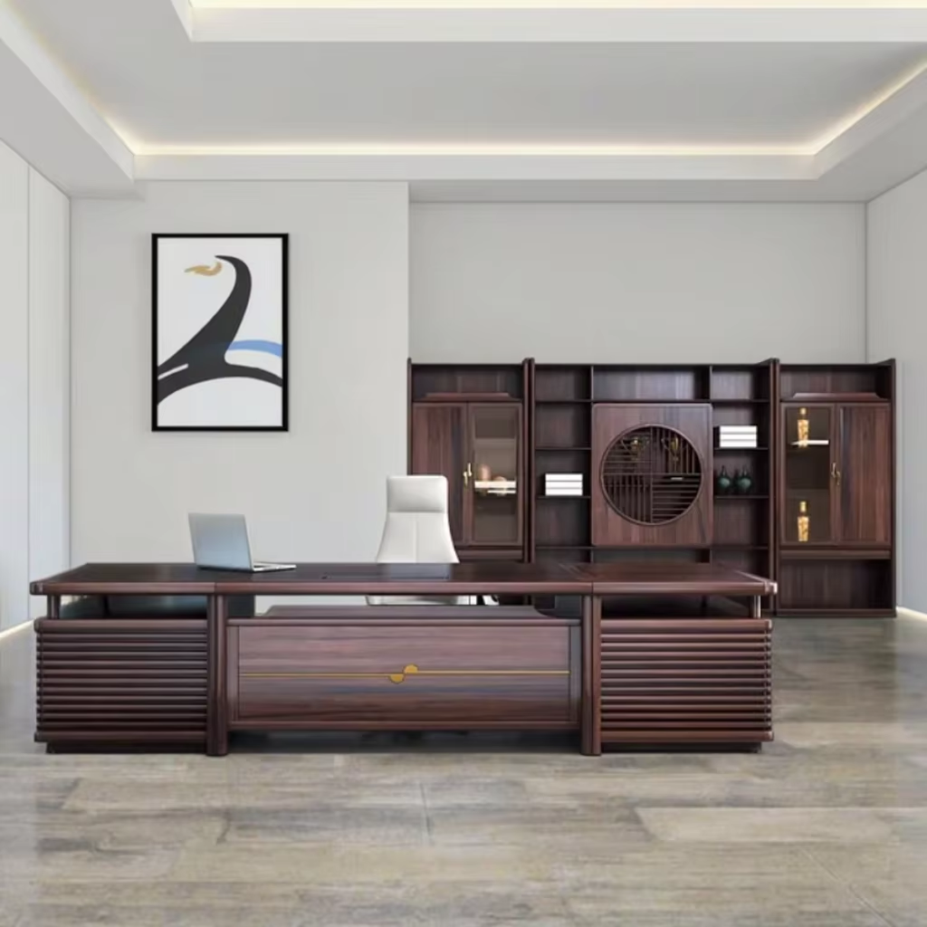 Modern Office Furniture Desk H - Office Tech Management ulasan dan harga