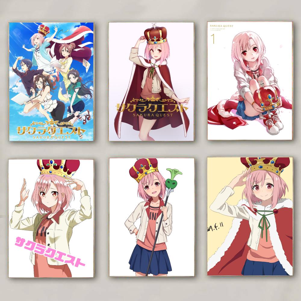 anime S-Sakura Quest-T Poster  - Office Quest ulasan dan harga