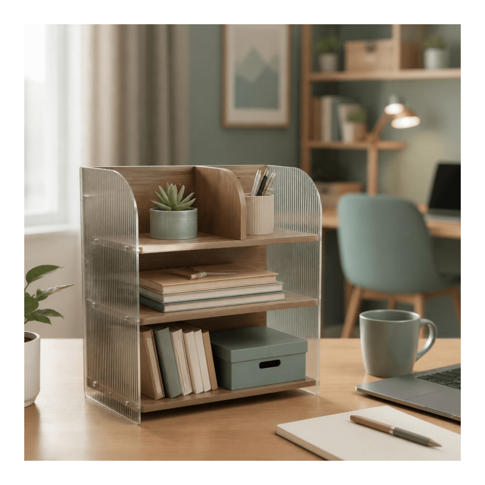 White WiFi Router Storage Box  - Office Tech Management ulasan dan harga